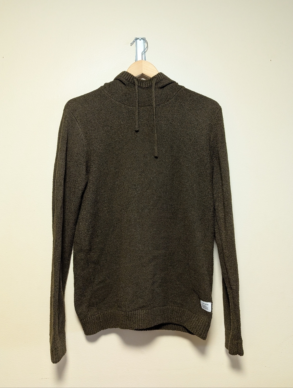 Frank And Oak Textured Hoodie Olive Green Men’s Small